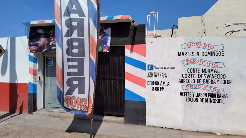 Alpha cuts BarberShop Col. Santa fe