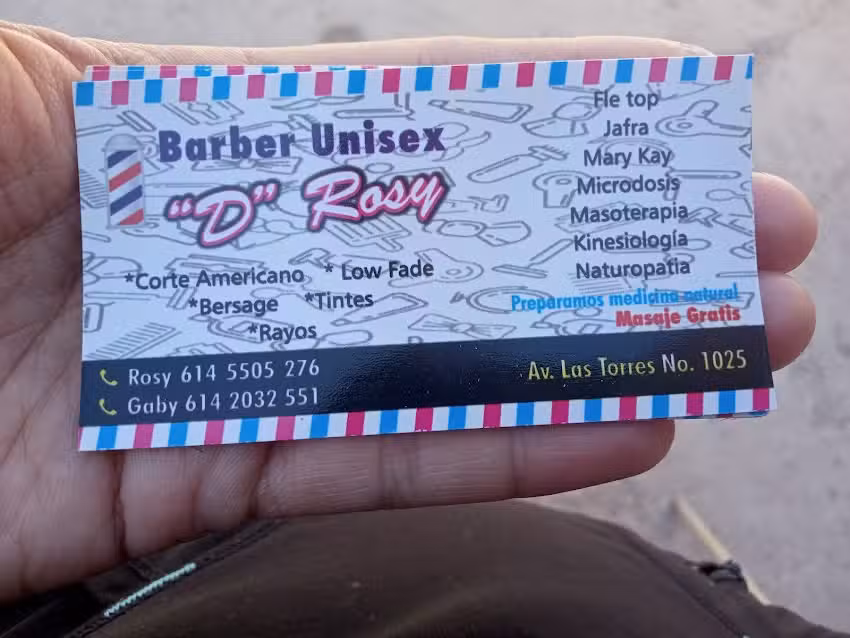 Barber&iacute;a de rosy