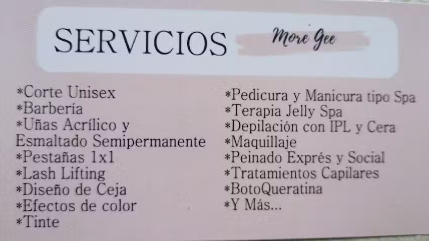 More Gee Est&eacute;tica & Barber&iacute;a