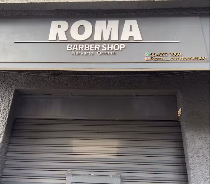 Roma Barbershop Narvarte