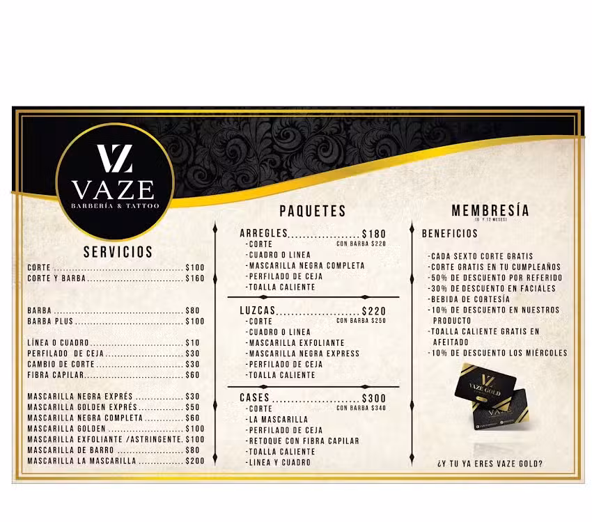 Vaze barber&iacute;a